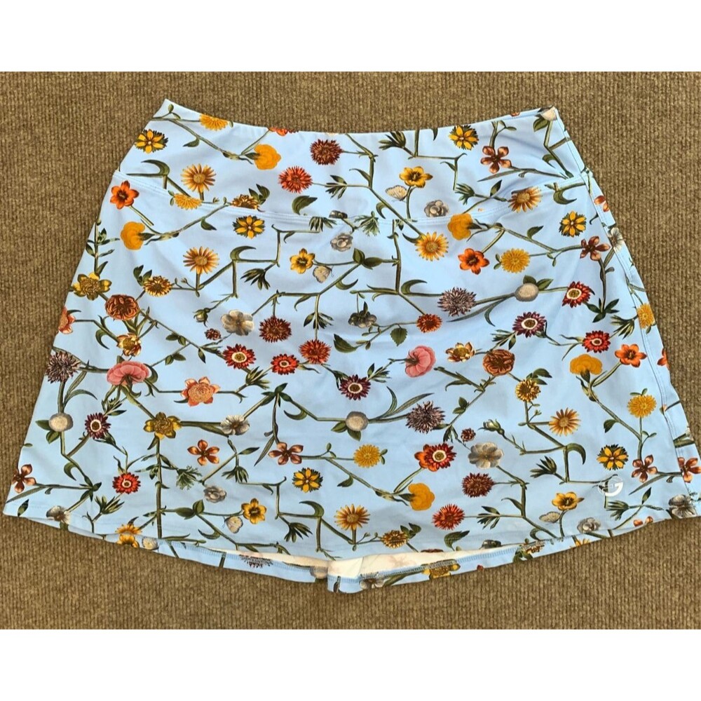 Foray Golf Skort Womens M Connect Floral Circle Skirt Pockets 4-Way Stretch